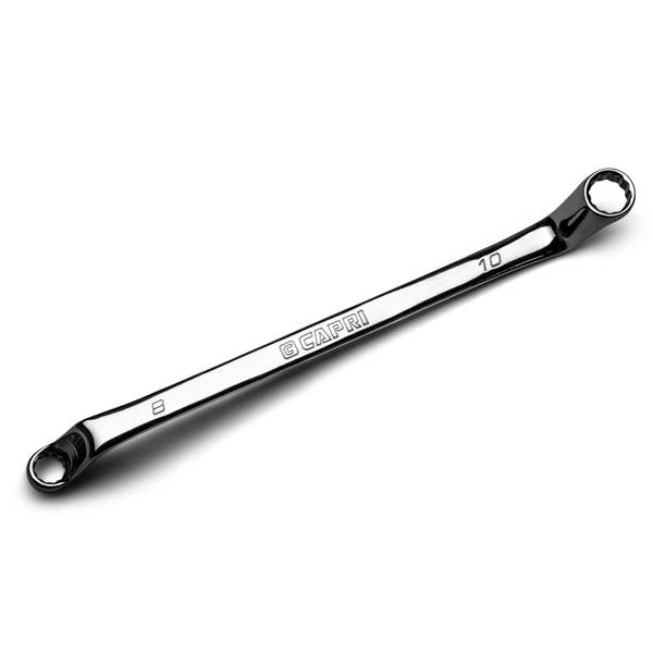 Capri Tools 8 mm x 10 mm 75-Degree Deep Offset Double Box End Wrench CP11950-0810